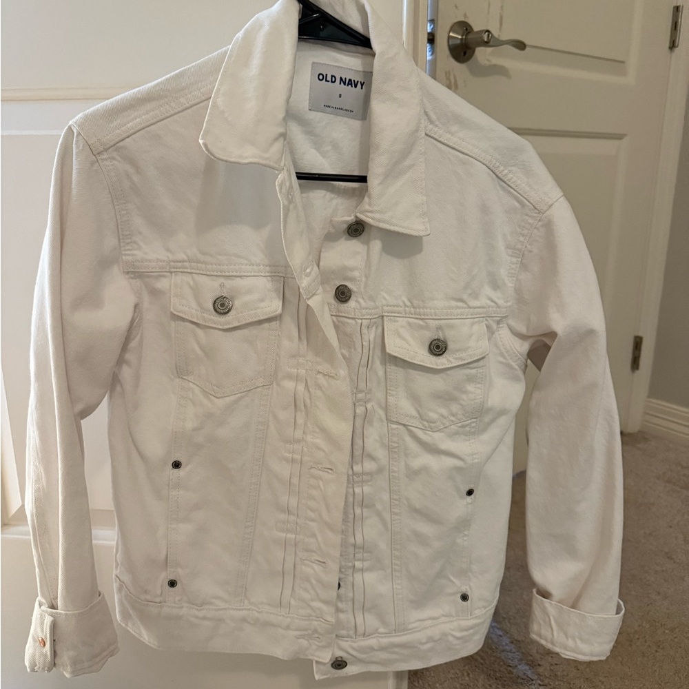 Old Navy White Denim Jacket